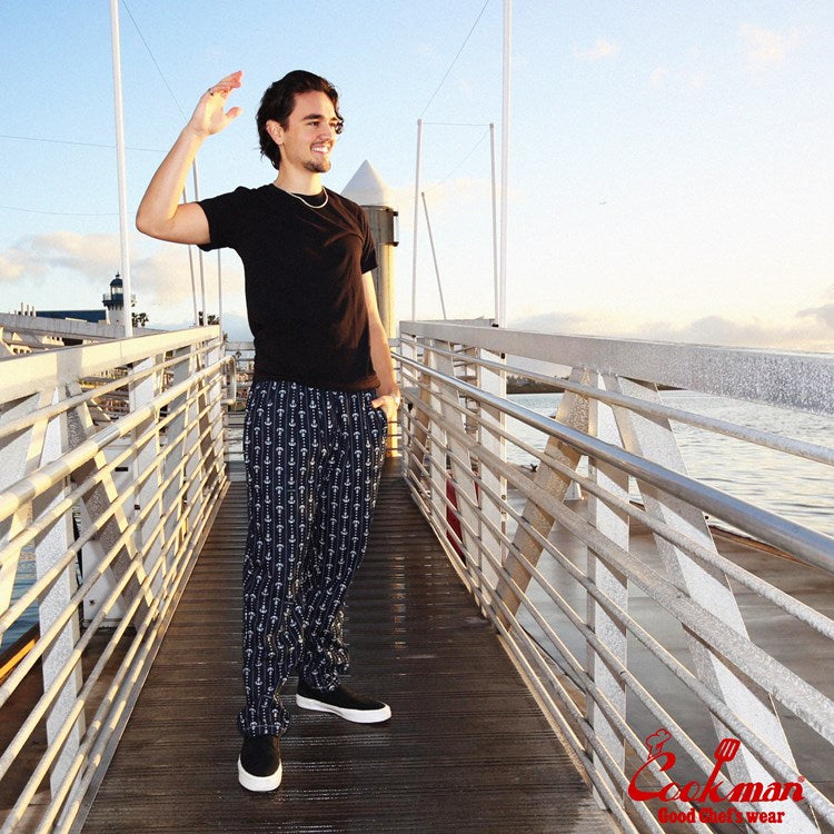 Cookman Chef Pants - Anchor Stripe Denim (All Sales Are Final)