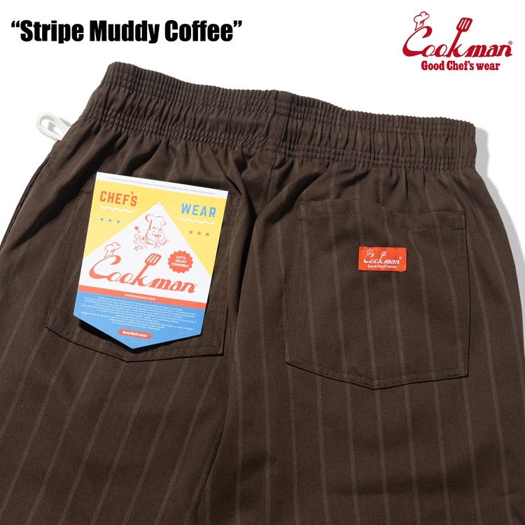 Cookman Chef Pants - Stripe Muddy Coffee