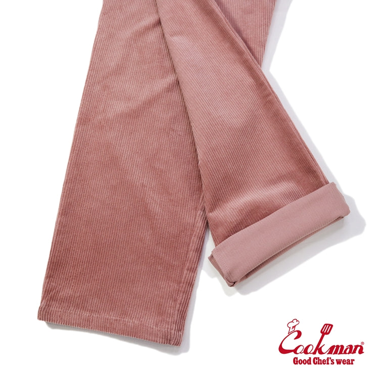 Cookman Chef Pants Semiwide- Corduroy :  FAT Pink