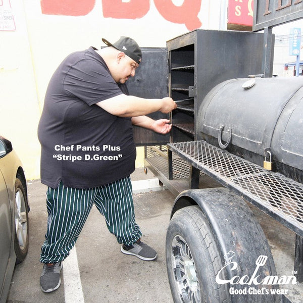 Cookman Chef Pants - Stripe : Dark Green