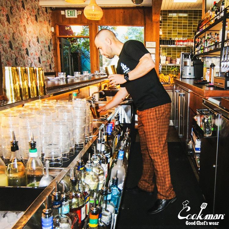 Cookman Chef Pants Semiwide -  Light Tweed : Scottish Tartan Brown