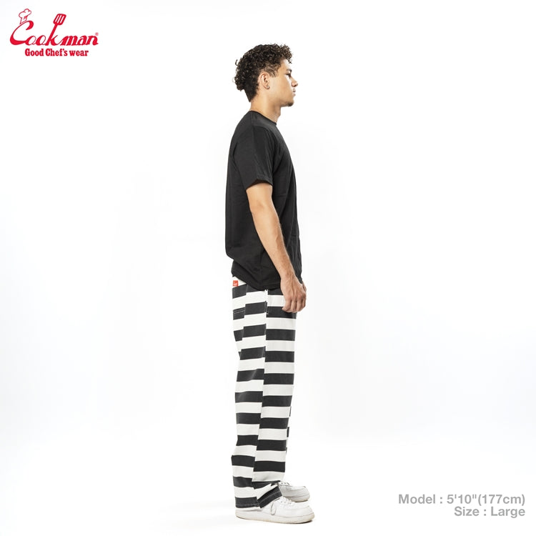 Cookman Chef Pants Semiwide -  Washed Duck Canvas Border