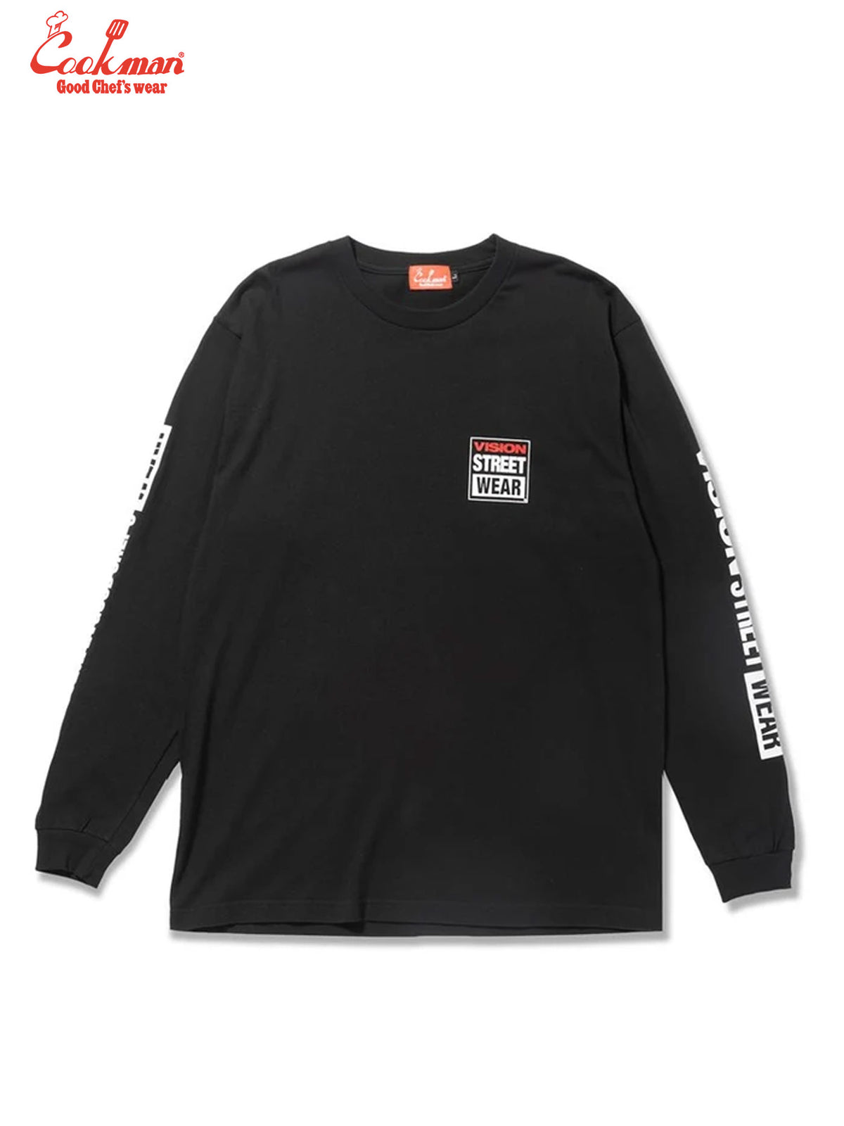 Long Sleeve Tees - Vision Logo : Black