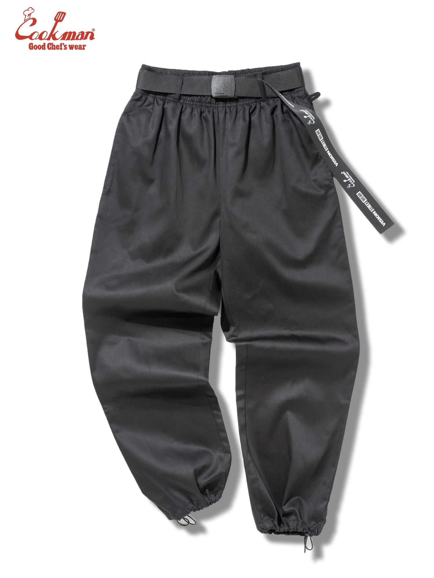 Chef Pants Semiwide Black Belt  - Vision : Black