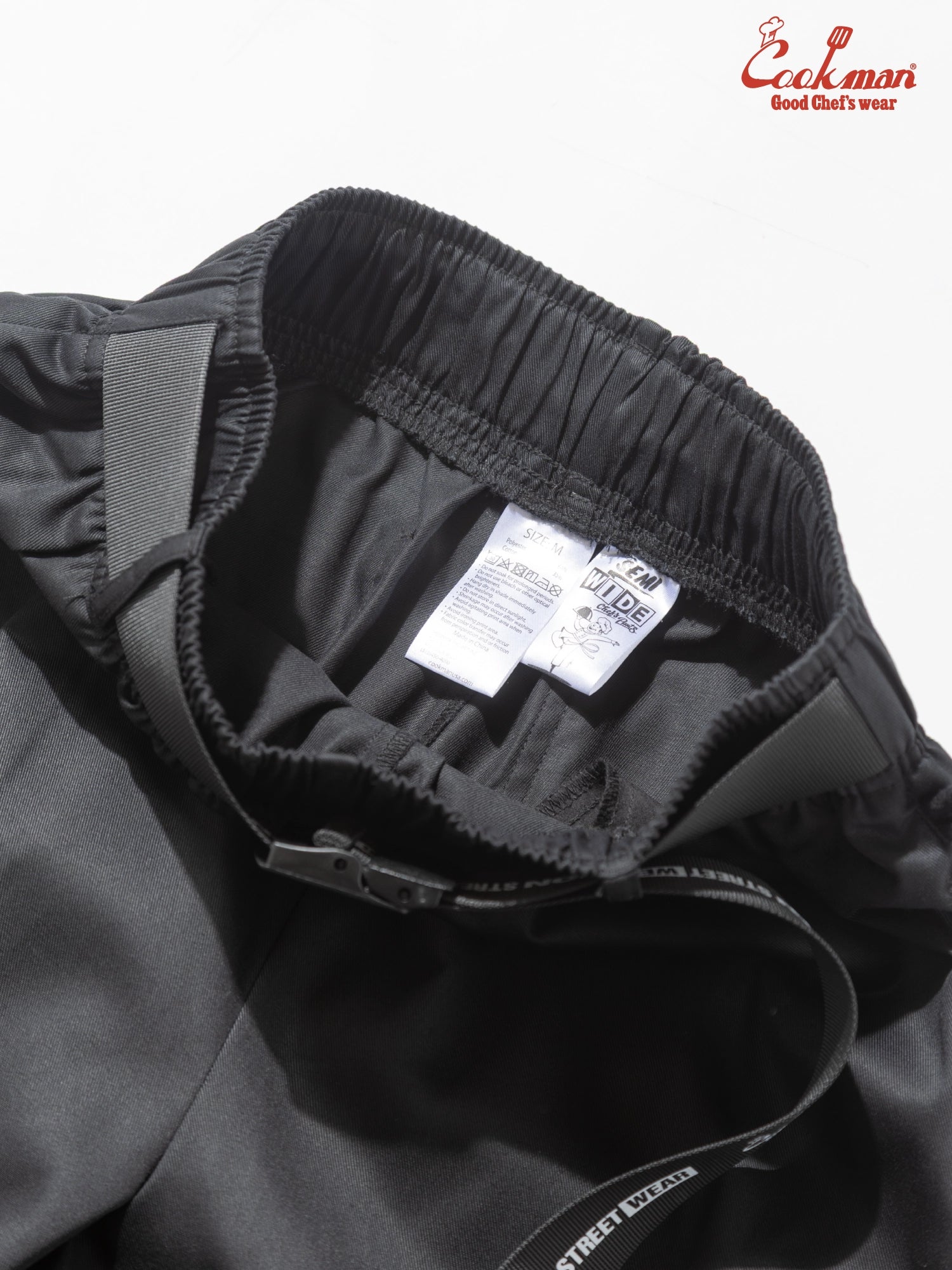 Chef Pants Semiwide Black Belt  - Vision : Black