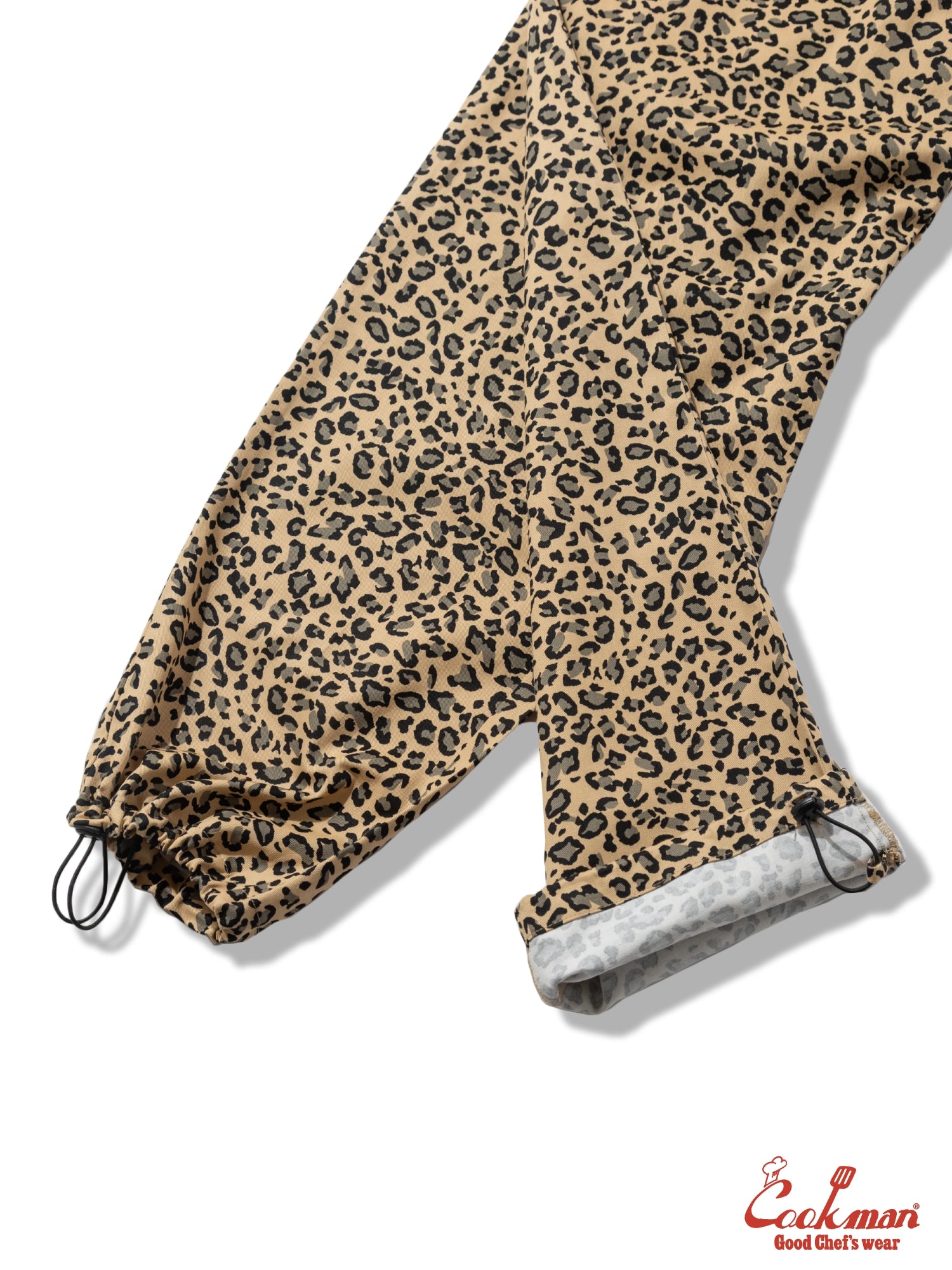 Chef Pants Semiwide Black Belt  - Vision Leopard : Beige
