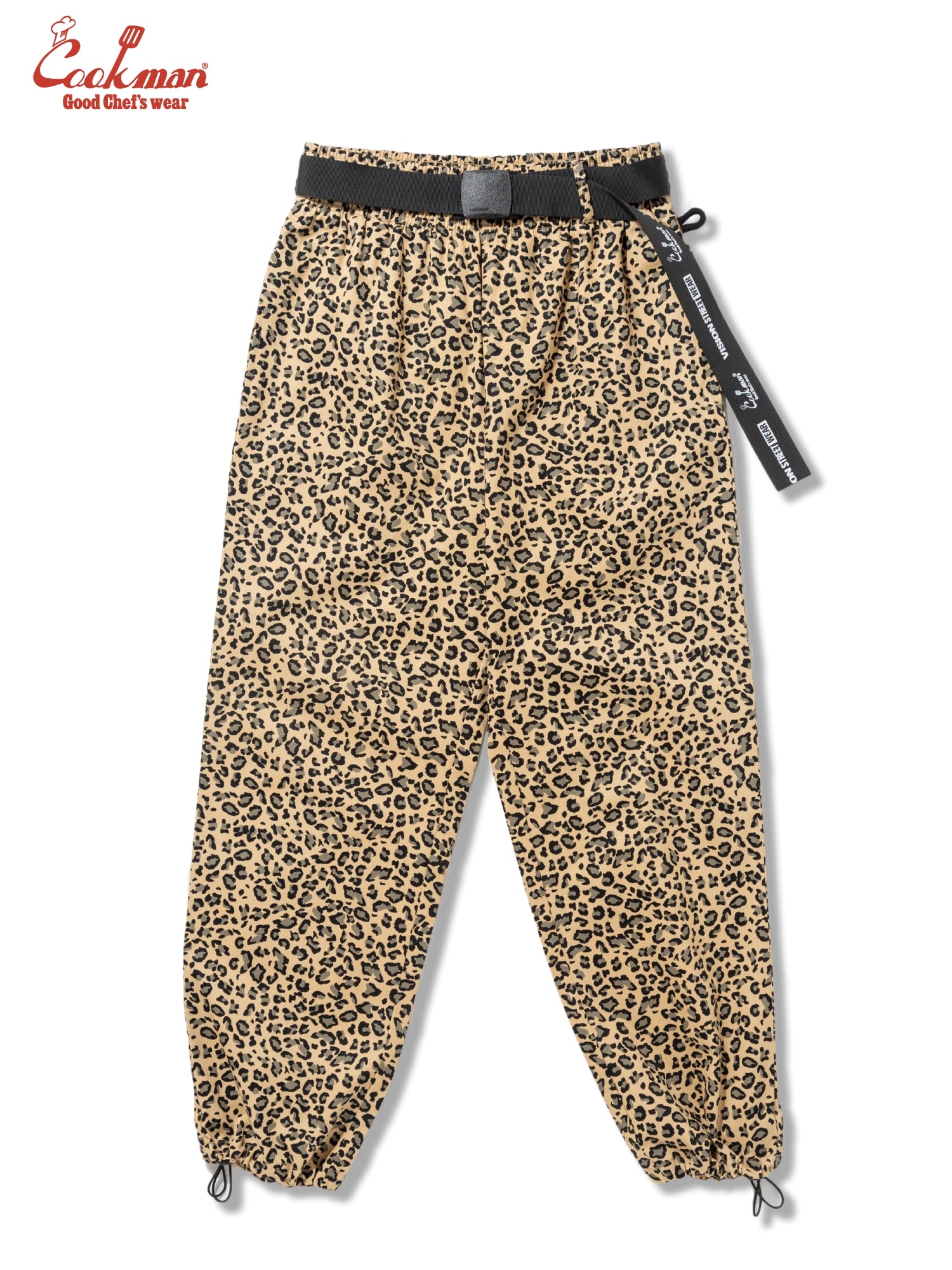 Chef Pants Semiwide Black Belt  - Vision Leopard : Beige