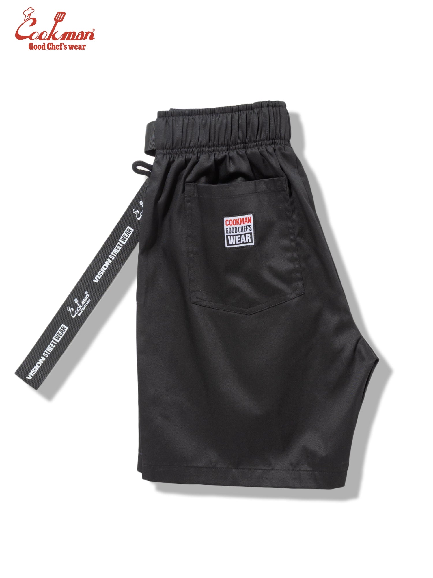 Chef Pants Short Black Belt  - Vision : Black