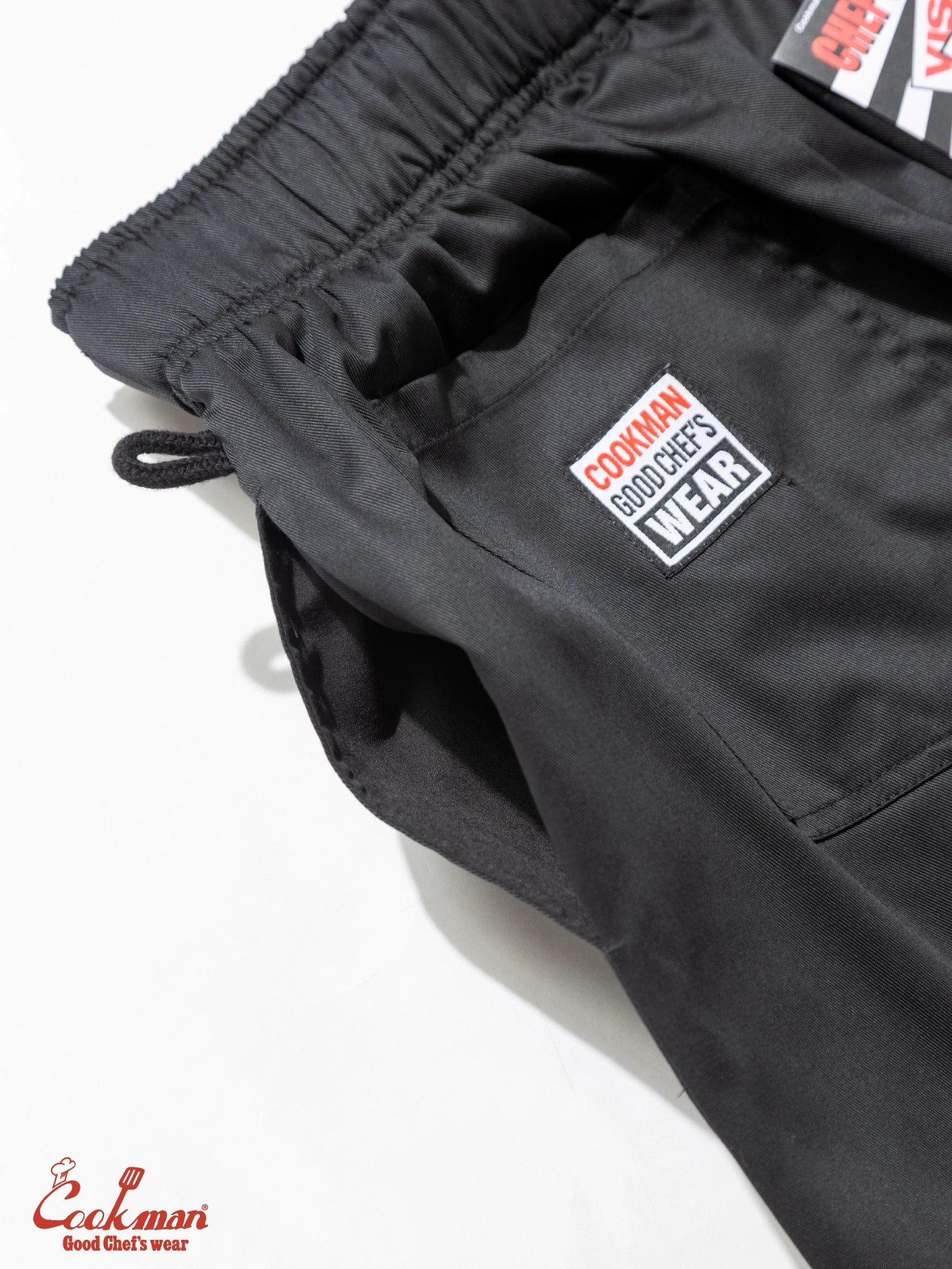 Chef Pants Short Black Belt  - Vision : Black