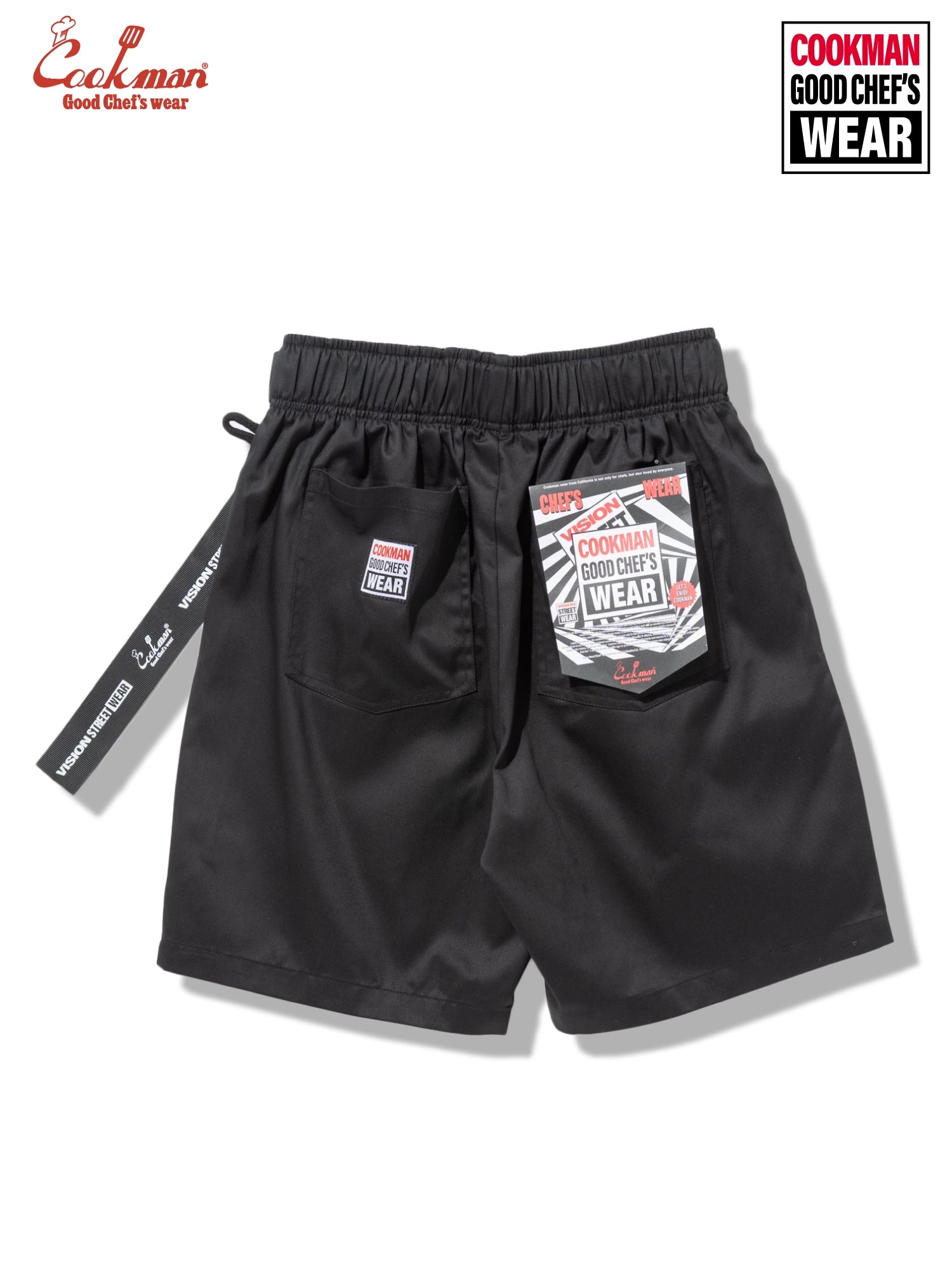 Chef Pants Short Black Belt  - Vision : Black