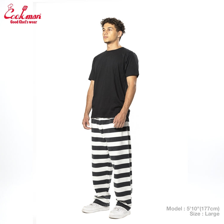 Cookman Chef Pants Semiwide -  Washed Duck Canvas Border