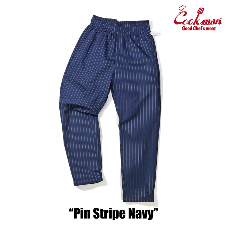 Cookman Chef Pants - Pin Stripe : Navy