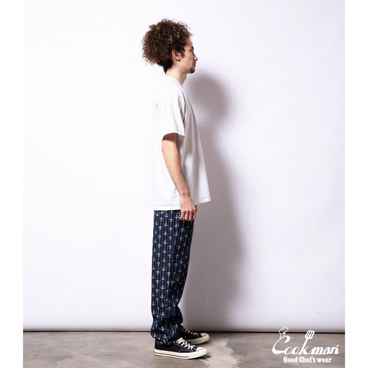 Cookman Chef Pants - Anchor Stripe Denim (All Sales Are Final)