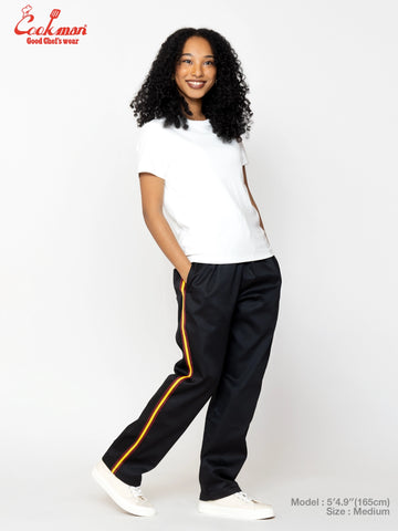 Chef Pants Semiwide - Wienerschnitzel Side Line : Black