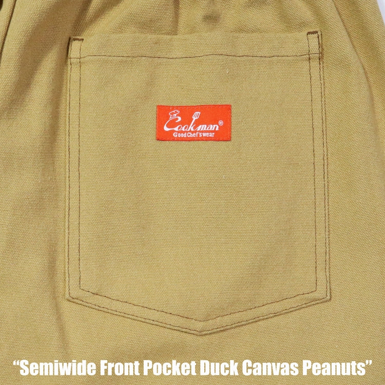 Cookman Chef Pants Semiwide - Front Pocket Duck Canvas : Peanuts