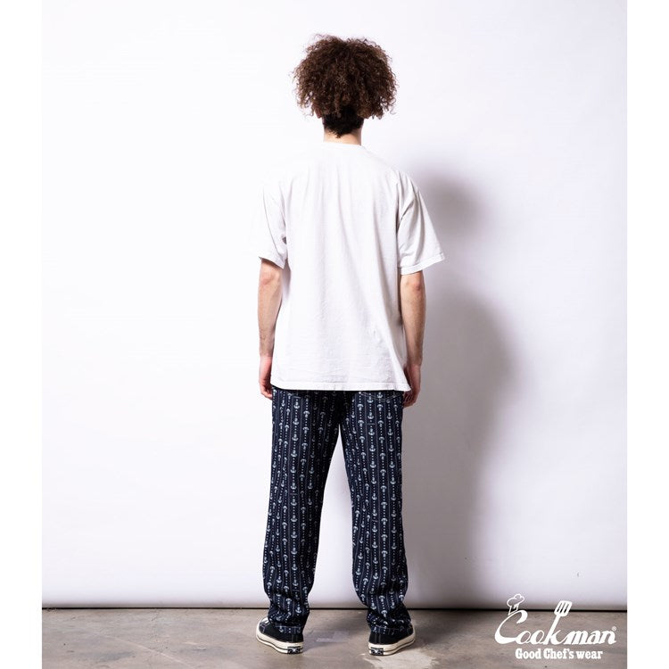 Cookman Chef Pants - Anchor Stripe Denim (All Sales Are Final)