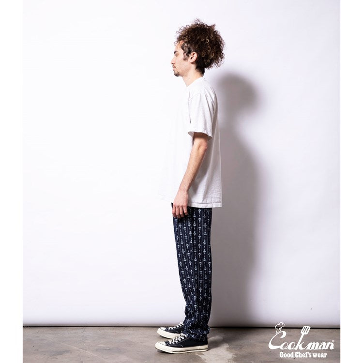 Cookman Chef Pants - Anchor Stripe Denim (All Sales Are Final)