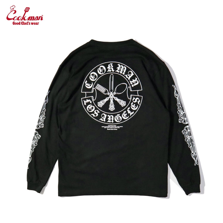 Long Sleeve Tees - Cutlery : Black