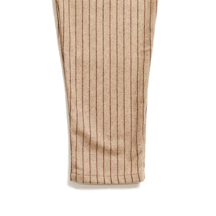 Cookman Chef Pants - Wool Mix Stripe : Beige