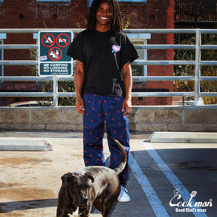 Cookman Embroidery Chef Pants -  Lobster : Navy