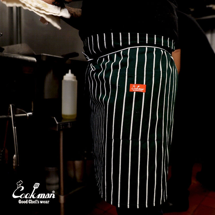 Cookman Waist Apron - Stripe : Dark Green