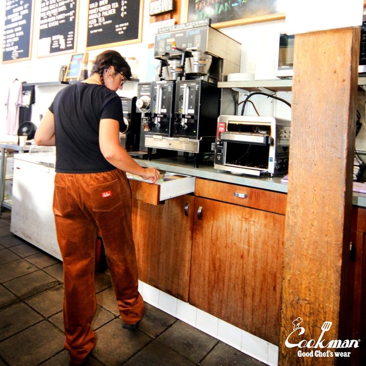 Cookman Waiter's Pants (stretch) - Corduroy : Brown