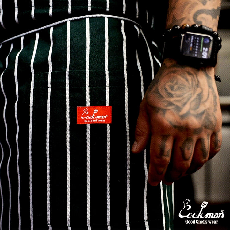 Cookman Waist Apron - Stripe : Dark Green