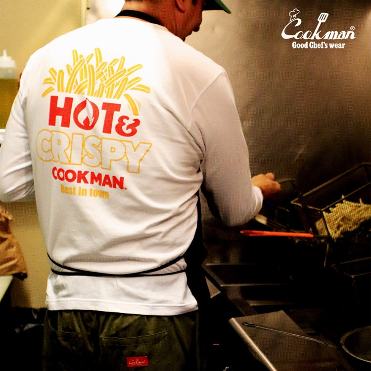 Cookman Long Sleeve Tees - French Fries : White