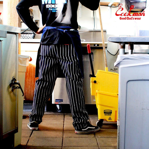 Cookman Chef Pants - Duck Canvas Stripe : Black
