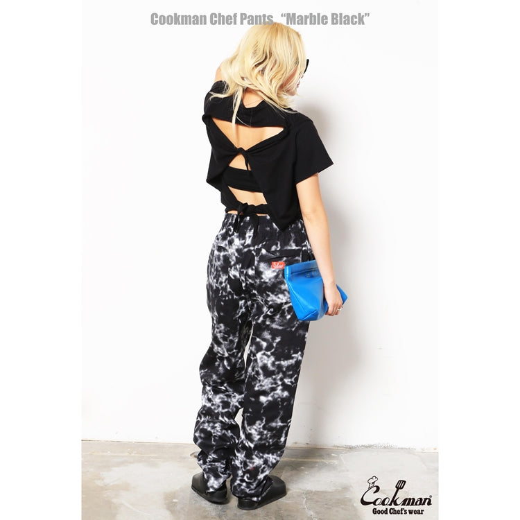 Cookman Chef Pants - Marble : Black