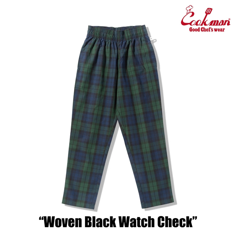 Cookman Chef Pants - Woven Black Watch Plaid
