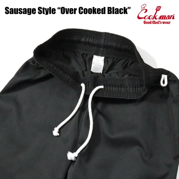 Cookman Chef Pants - Sausage Style : Over Cooked Black