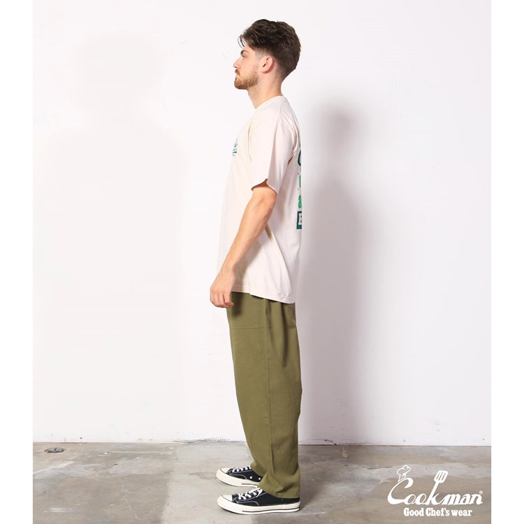 Cookman Harvest Pants Cropped Canvas - Olive