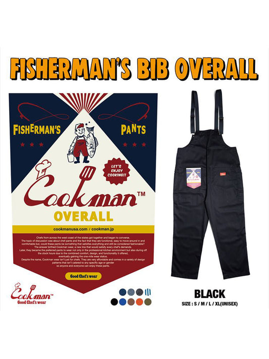 Fisherman's Bib Overall - Black