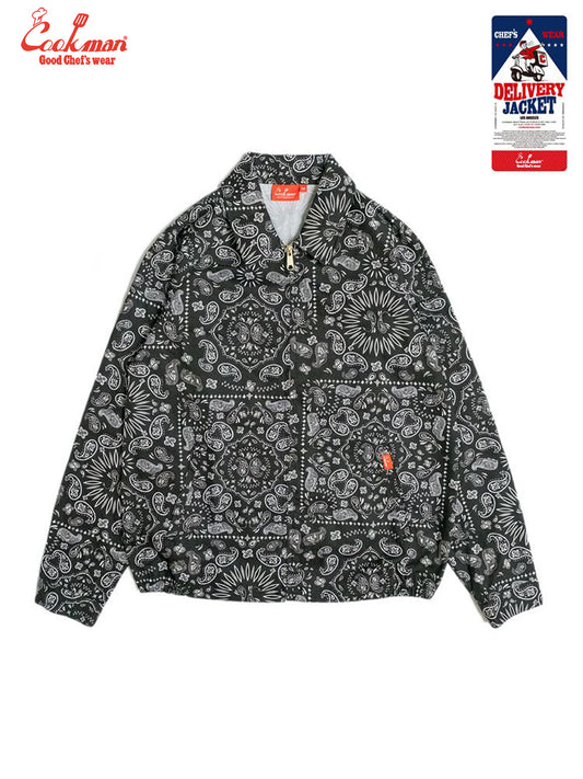 Delivery Jacket - Paisley : Black