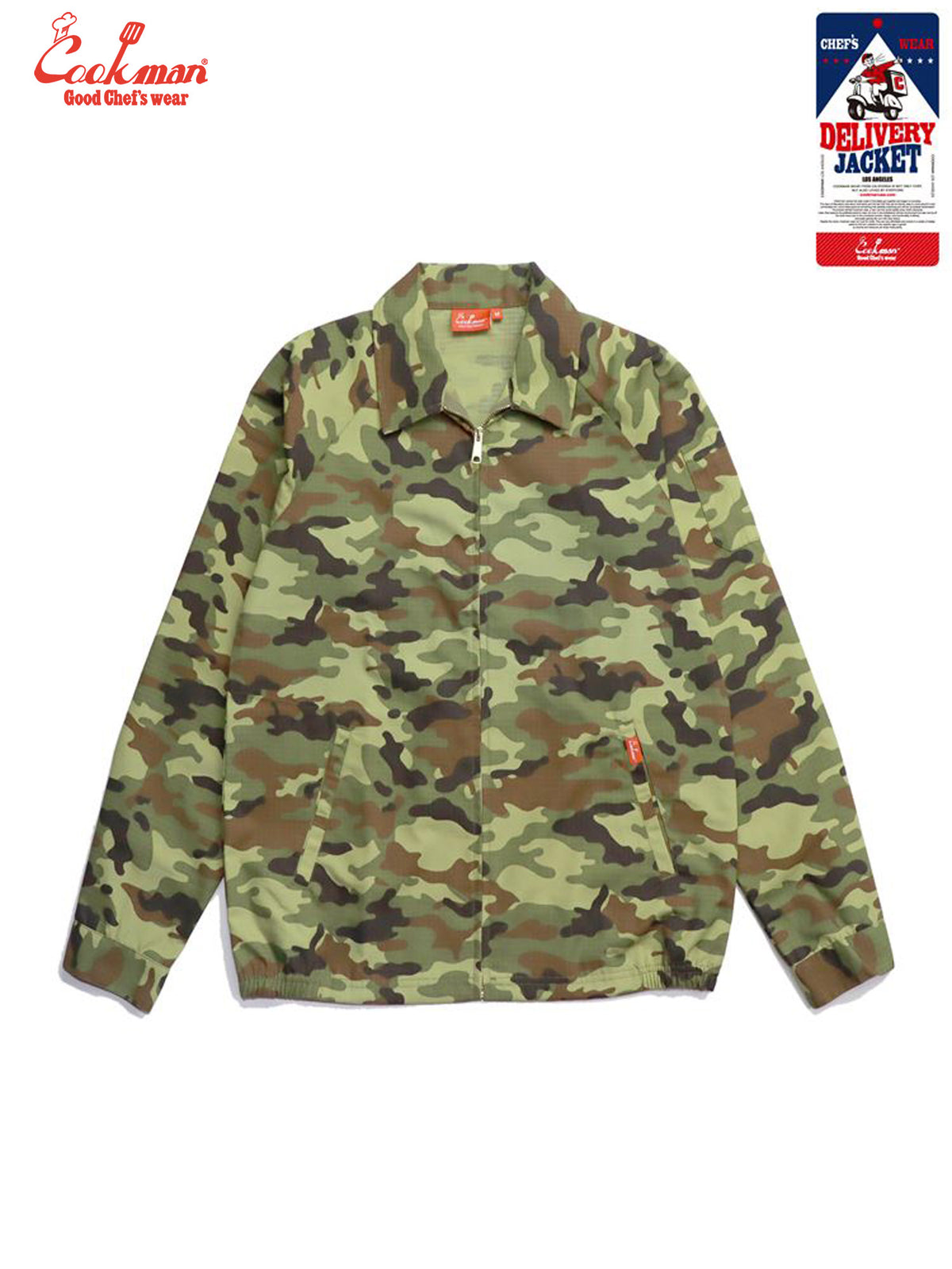 Delivery Jacket - Ripstop : Woodland Camo Green
