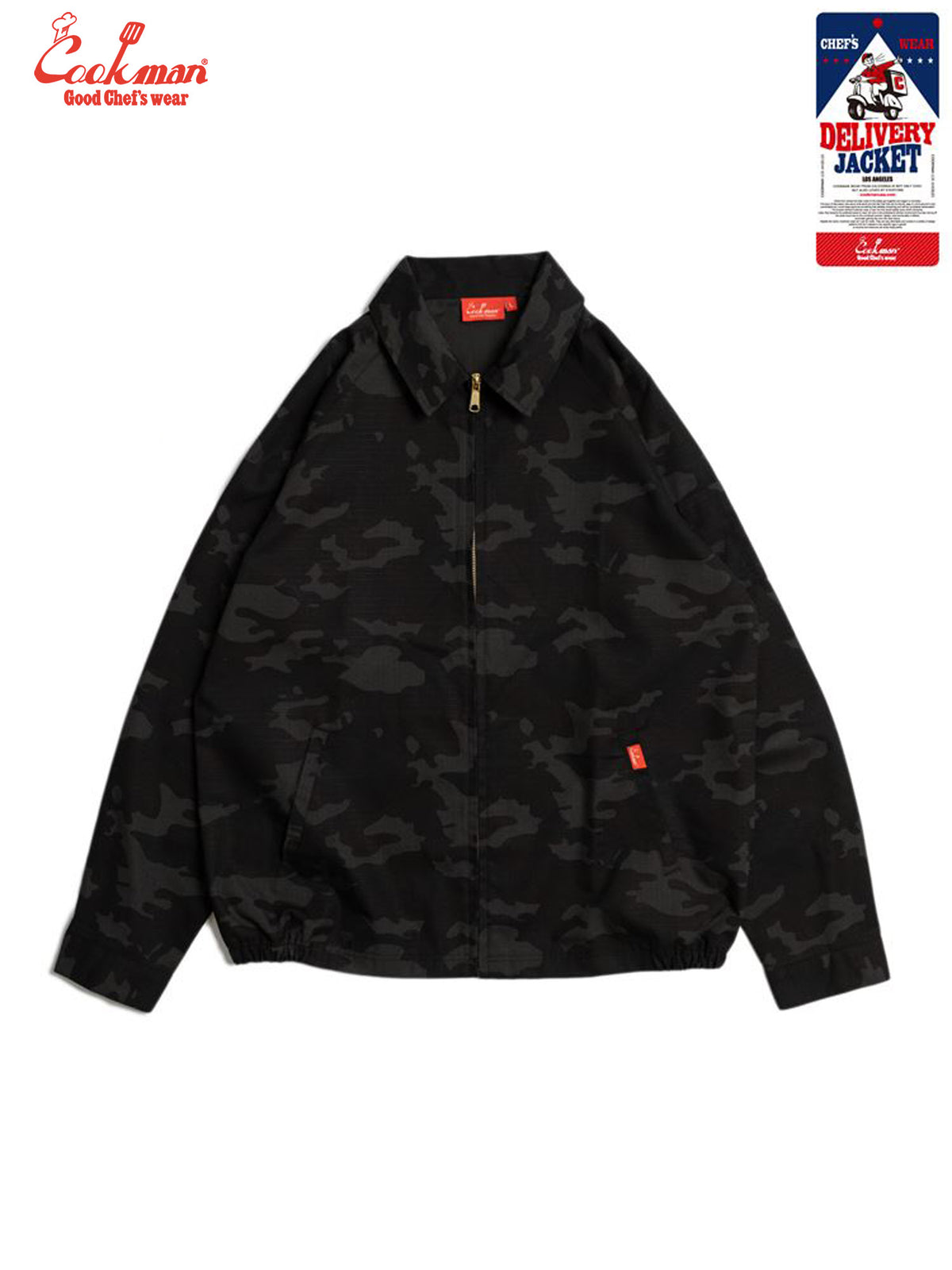 Delivery Jacket - Ripstop : Woodland Camo Black