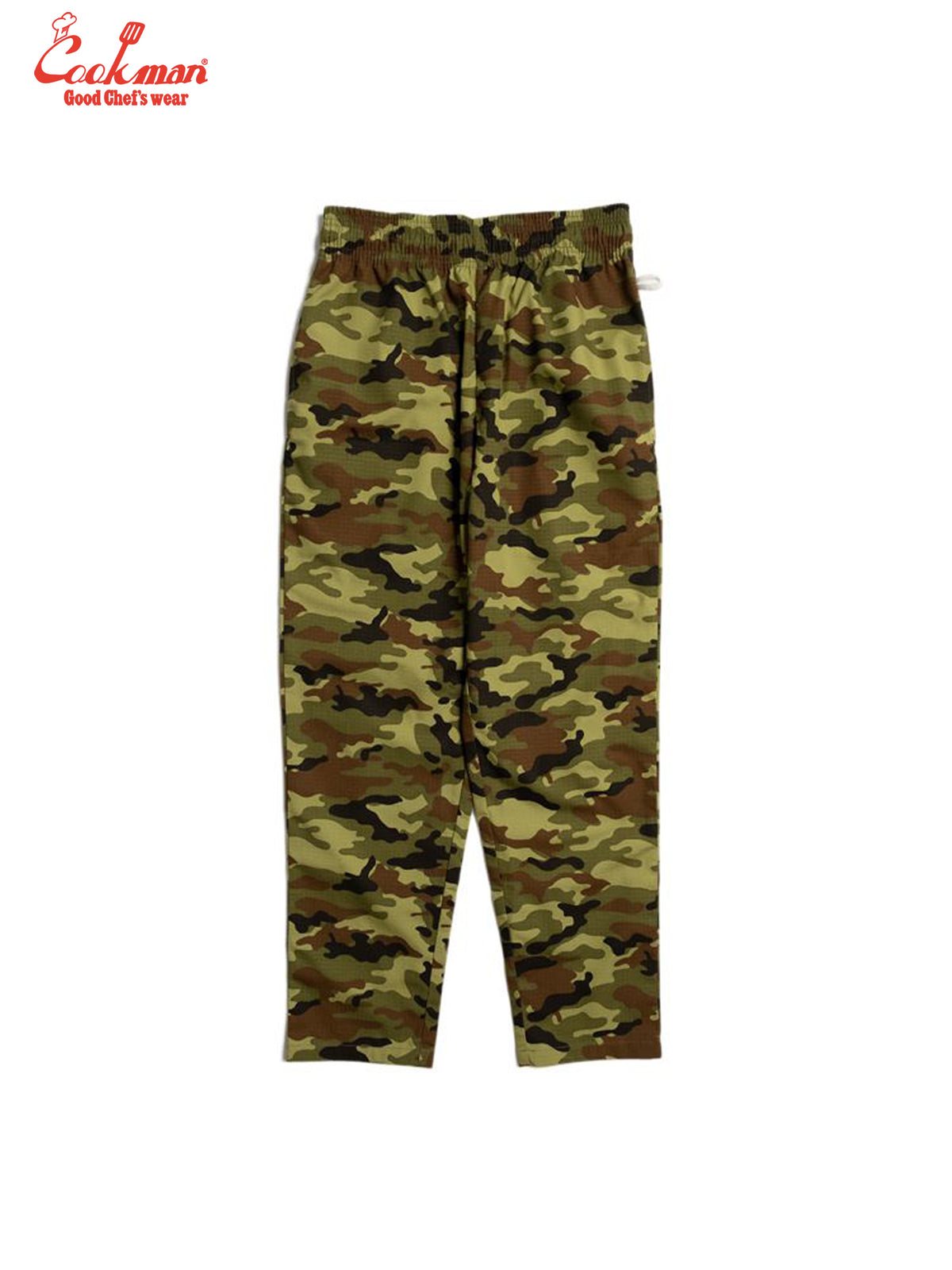 Chef Pants - Ripstop : Woodland Camo Green