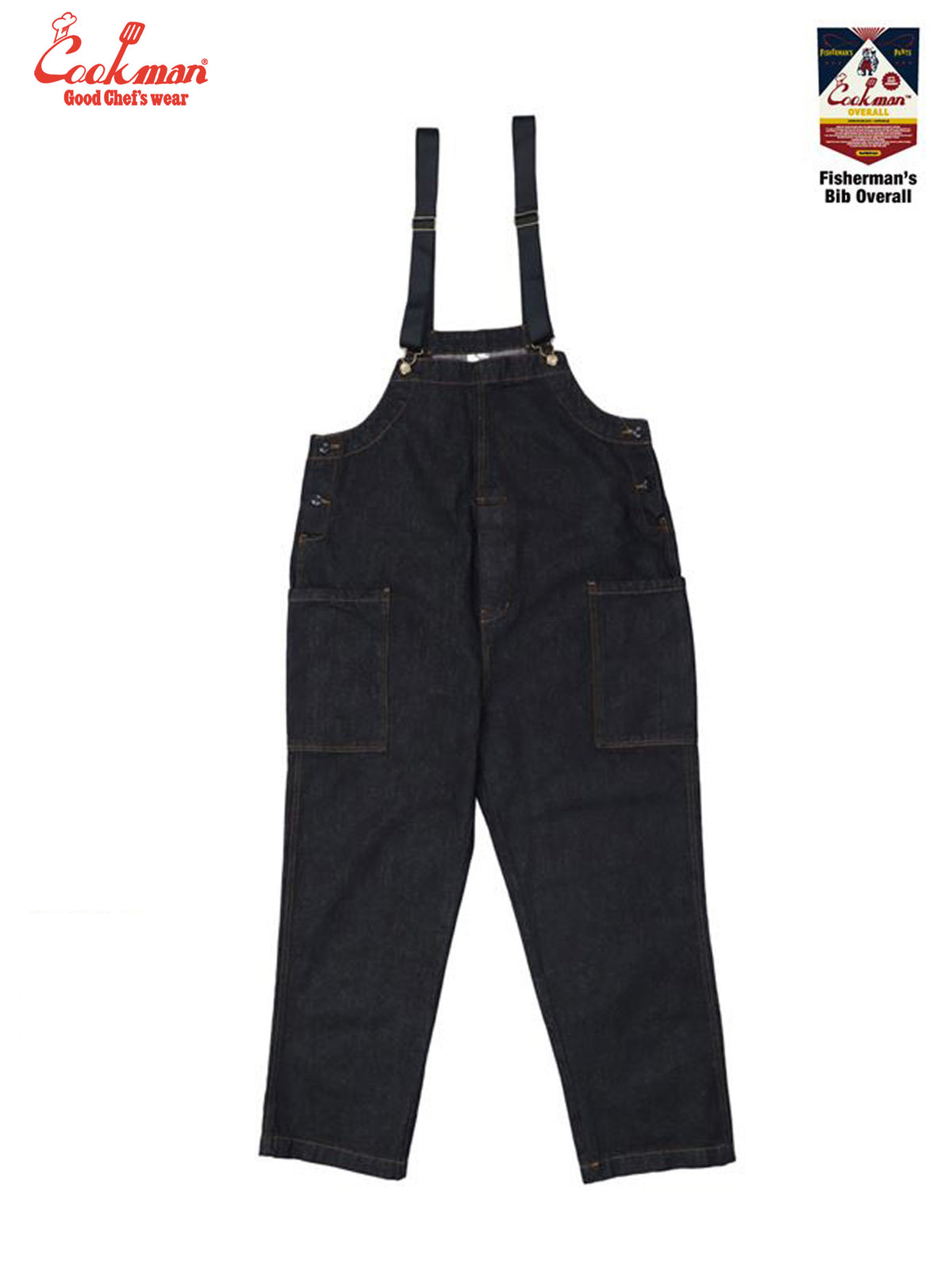Fisherman's Bib Overall - Denim : Black