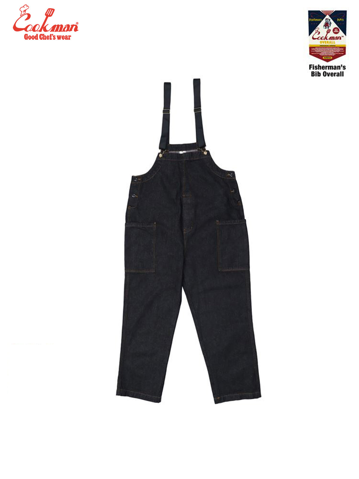 Fisherman's Bib Overall - Denim : Black