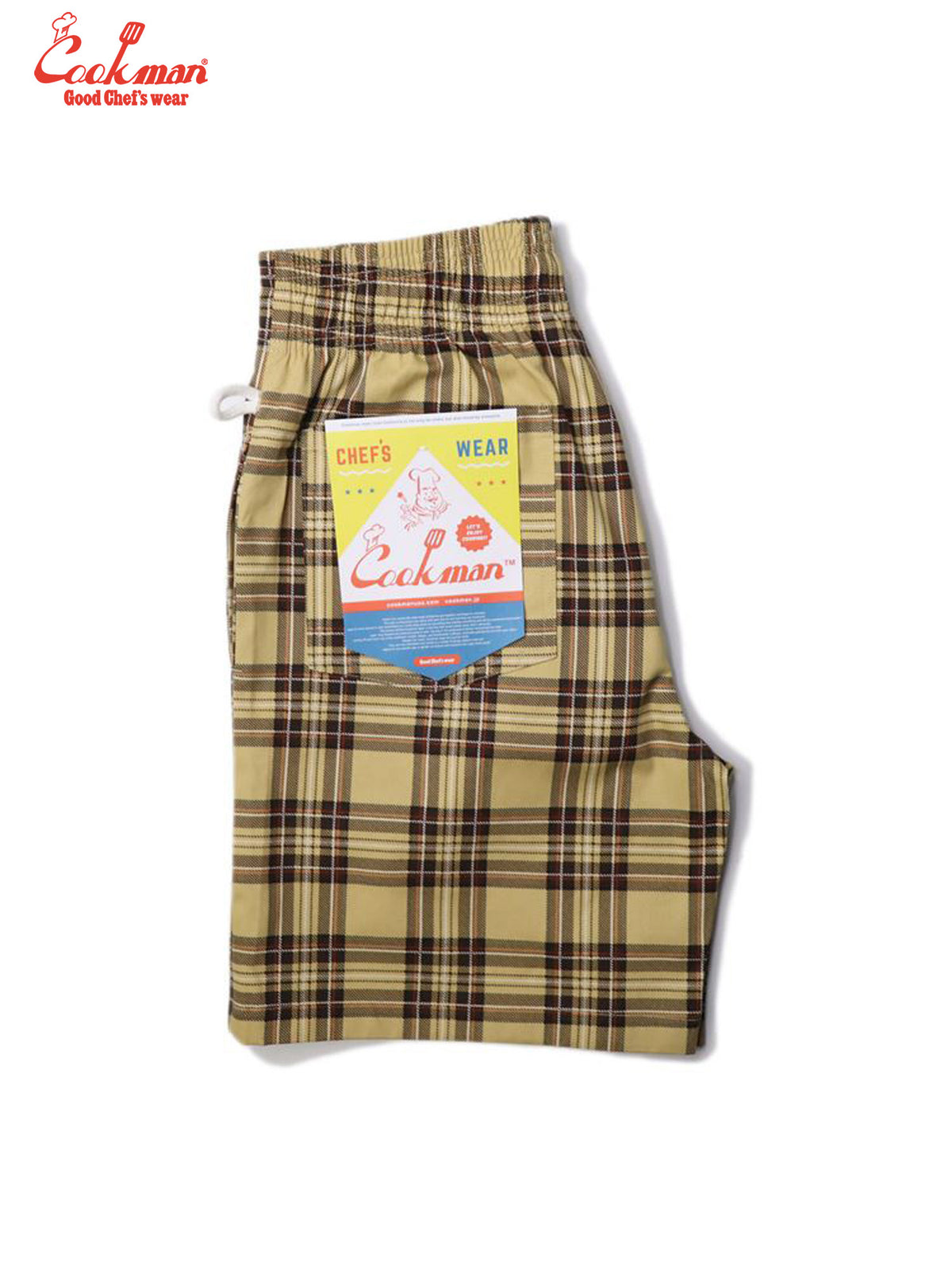 Chef Short Pants - Tartan Beige
