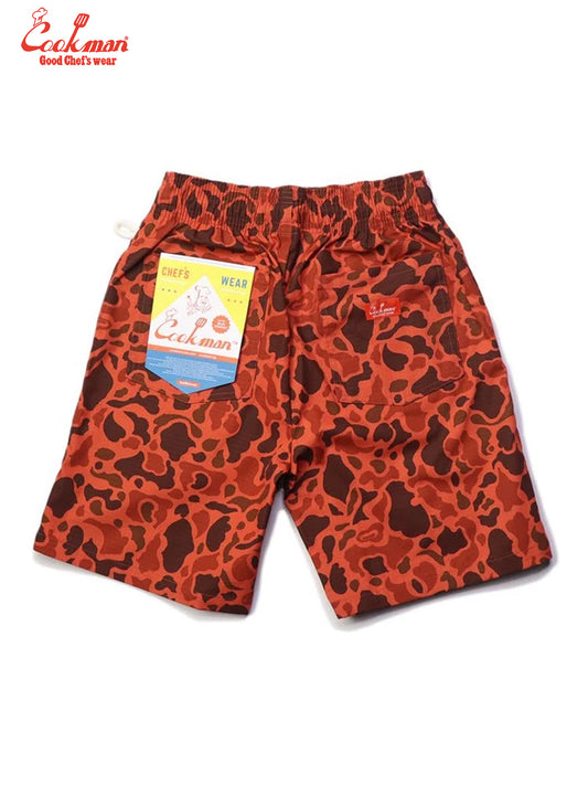 Chef Short Pants - Ripstop : Duck Hunter Camo Red