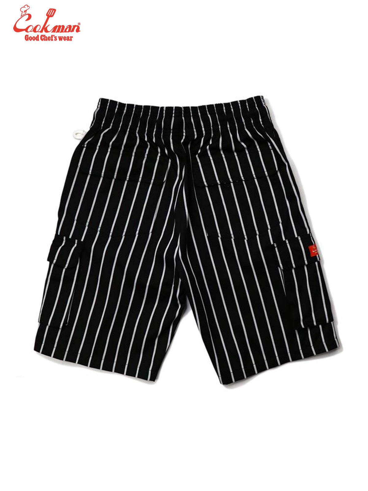 Chef Short Pants Cargo - Stripe : Black
