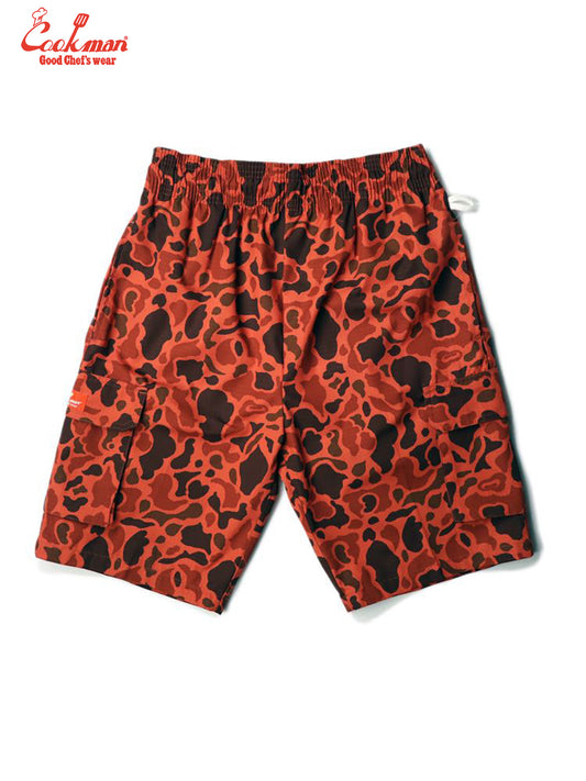 Chef Short Pants Cargo - Ripstop : Duck Hunter Camo Red