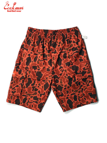 Chef Short Pants Cargo - Ripstop : Duck Hunter Camo Red