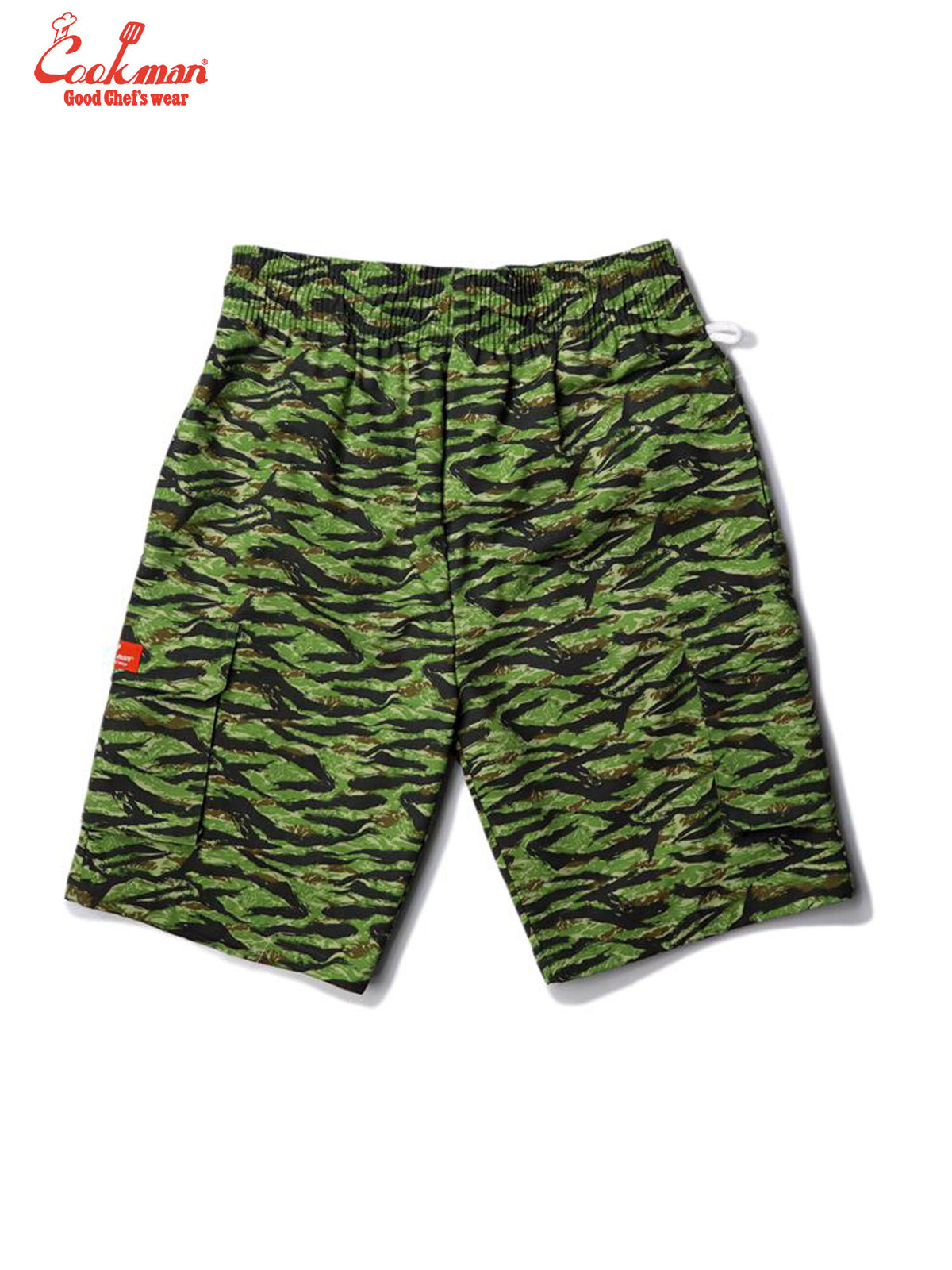 Chef Short Pants Cargo - Ripstop : Tiger Camo Green