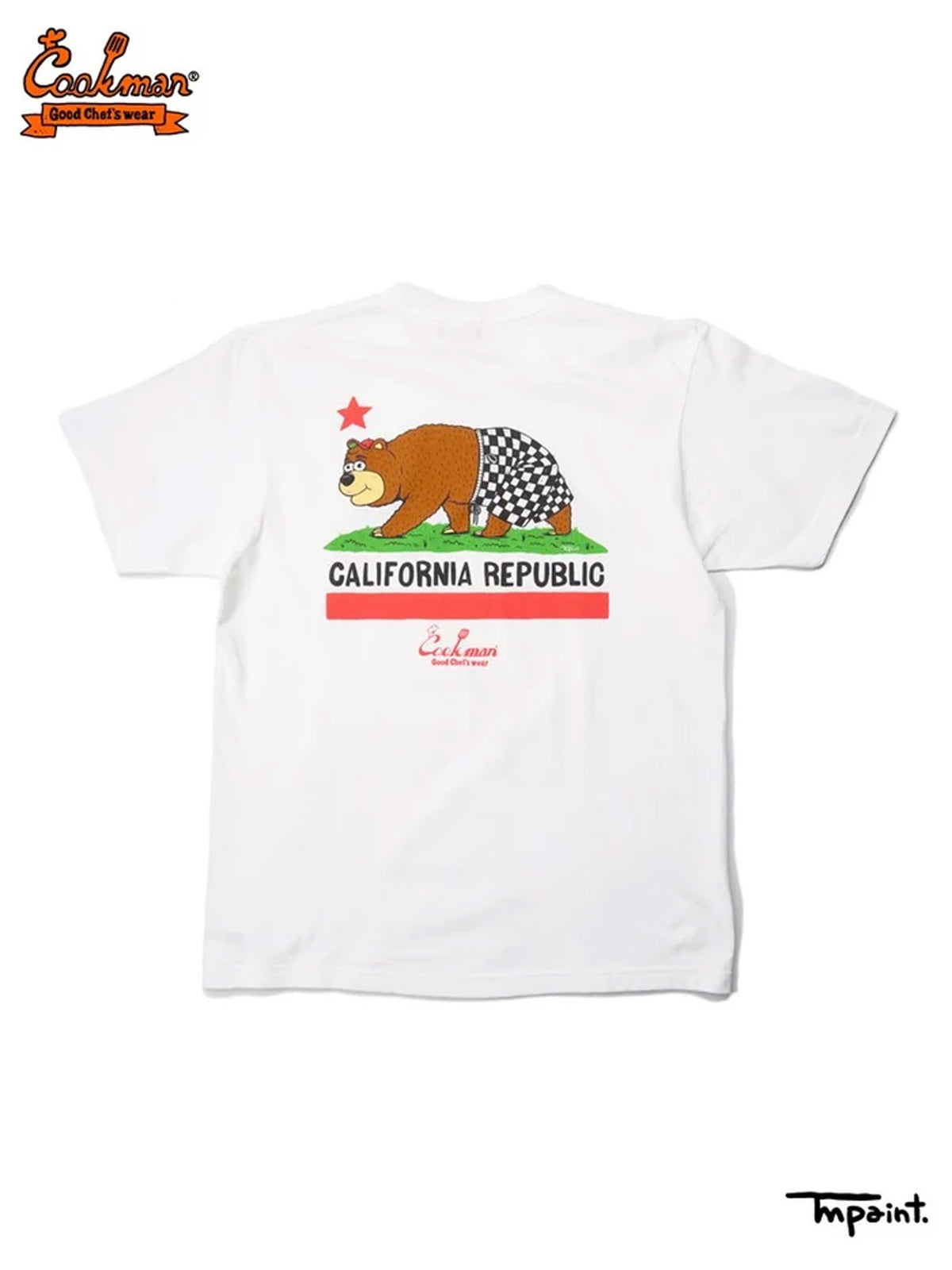 Tees - TM Paint California Bear : White