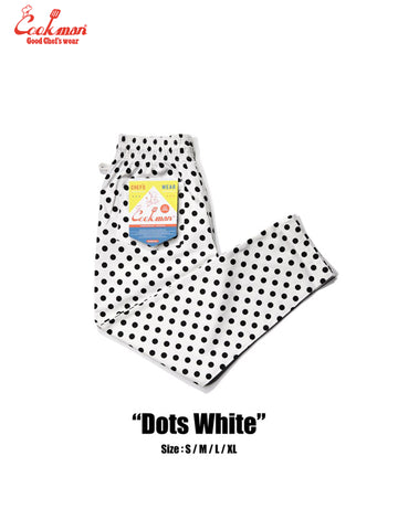 Chef Pants - Dots : White