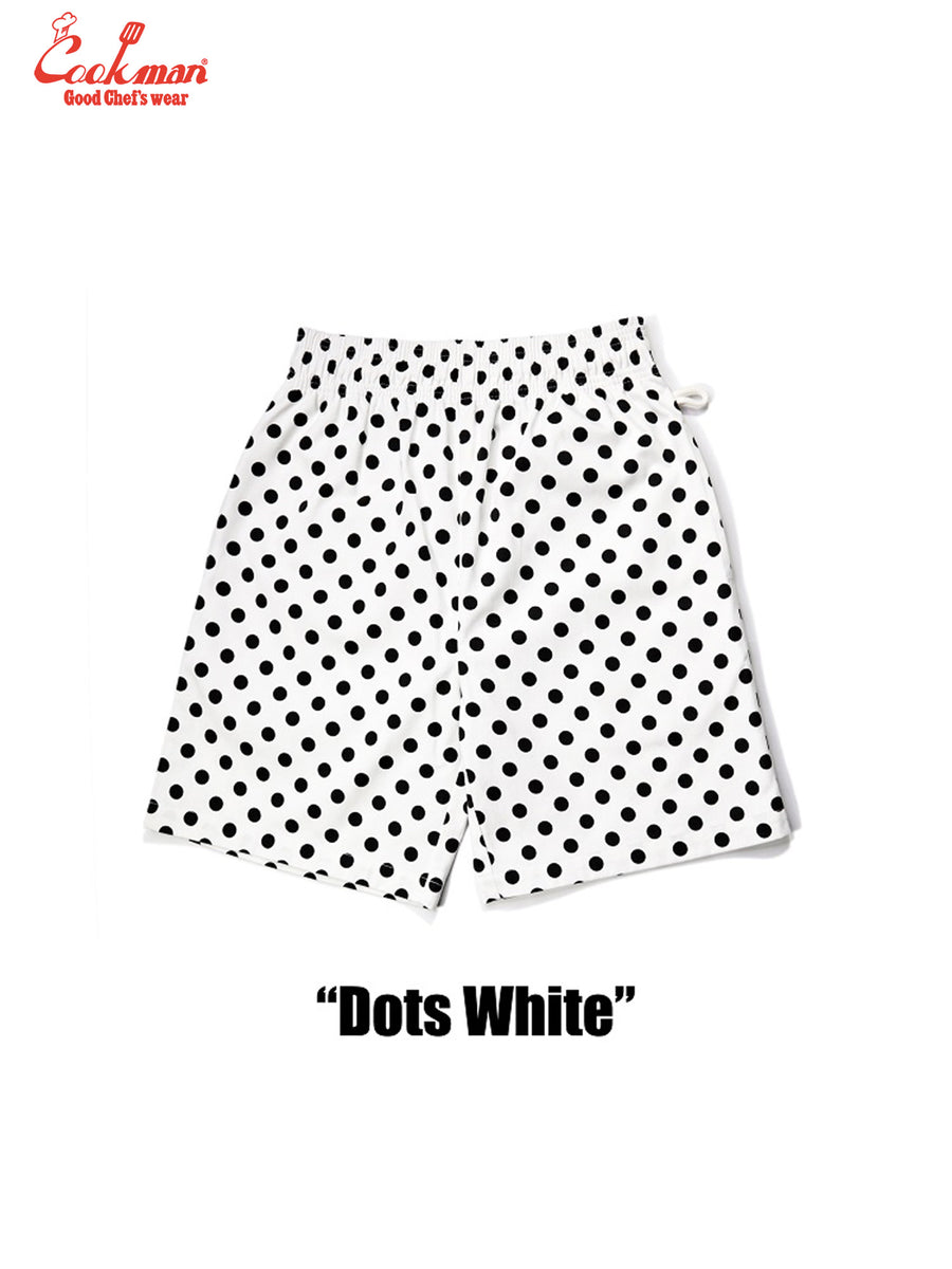 Chef Short Pants - Dots : White