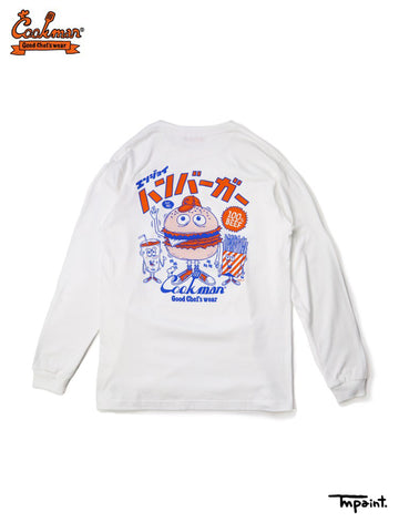 Long Sleeve Tees - TM Paint Burger : White